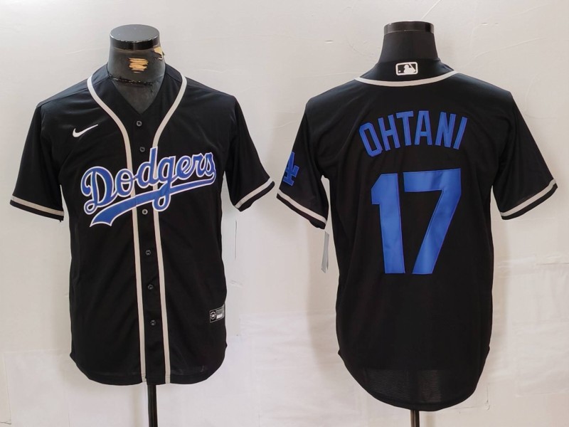 Men's Los Angeles Dodgers Shohei Ohtani #17 Black Jersey